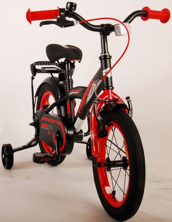 Volare Thombike Kinderfiets – Jongens – 14 inch – Zwart Rood
