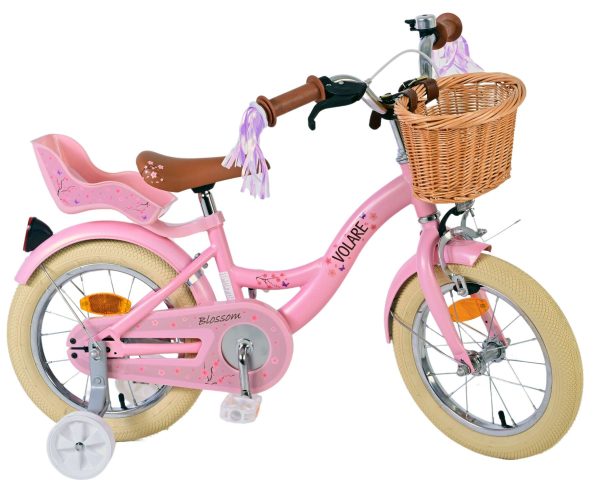 Volare Blossom Kinderfiets – Meisjes – 14 inch – Roze