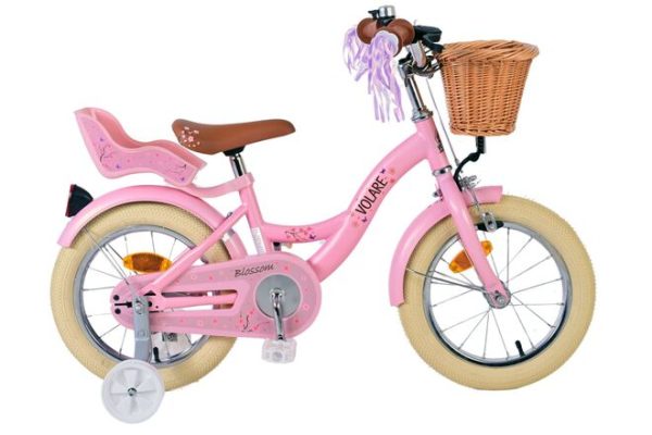 Volare Blossom Kinderfiets – Meisjes – 14 inch – Roze