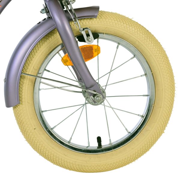 Volare Blossom Kinderfiets – Meisjes – 14 inch – Paars – Twee Handremmen