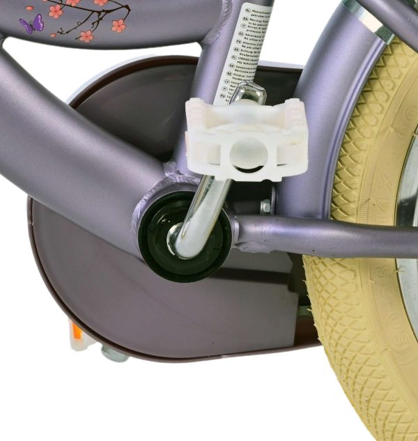 Volare Blossom Kinderfiets – Meisjes – 14 inch – Paars – Twee Handremmen