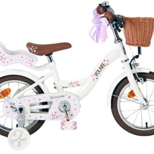 Volare Blossom Kinderfiets – Meisjes – 14 inch – Wit