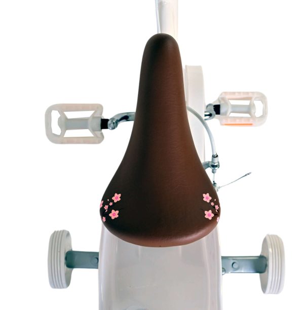 Volare Blossom Kinderfiets – Meisjes – 14 inch – Wit – Twee Handremmen