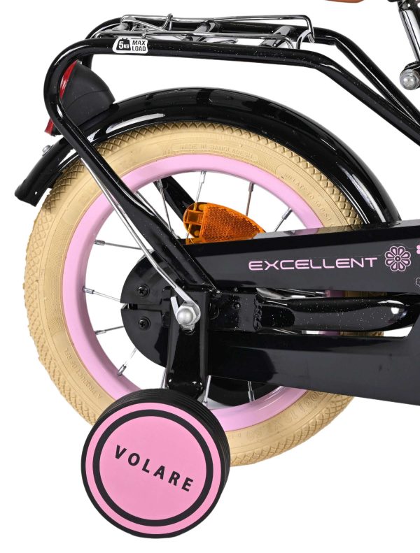 Volare Excellent Kinderfiets – Meisjes – 12 inch – Zwart