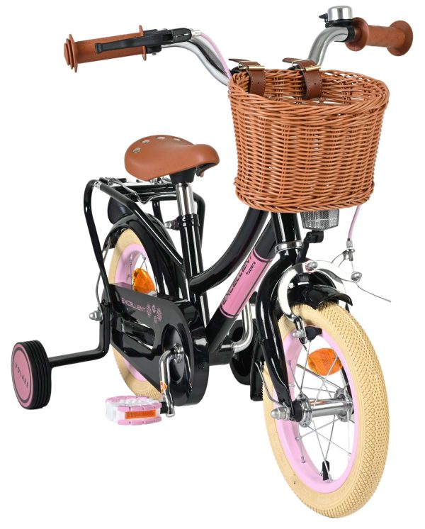 Volare Excellent Kinderfiets – Meisjes – 12 inch – Zwart