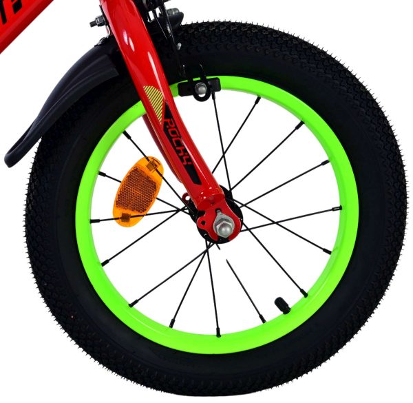 Volare Rocky Kinderfiets – Jongens – 14 inch – Rood