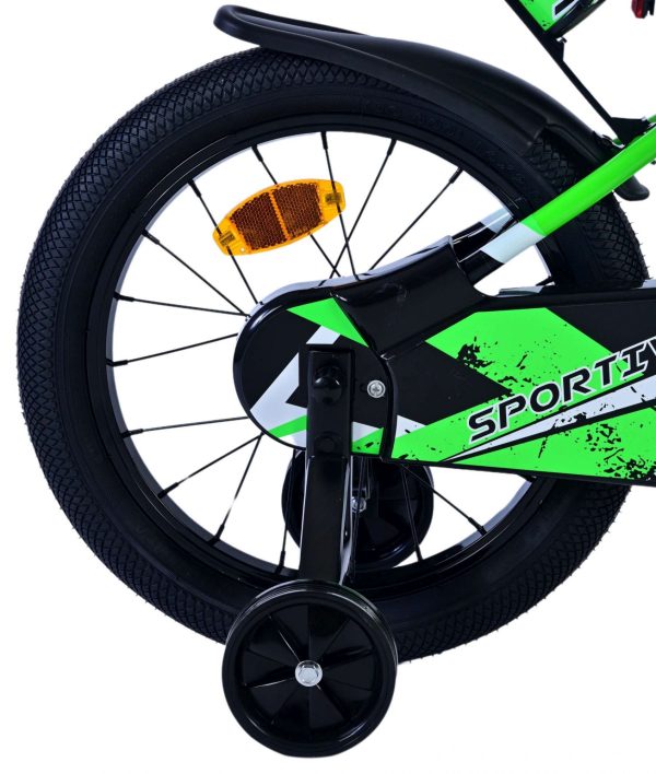 Volare Sportivo Kinderfiets – Jongens – 16 inch – Groen Zwart