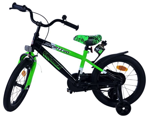 Volare Sportivo Kinderfiets – Jongens – 16 inch – Groen Zwart