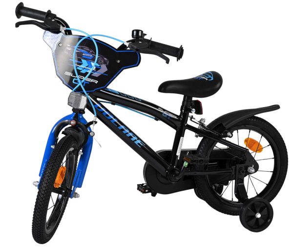 Volare Super GT Kinderfiets – Jongens – 14 inch – Blauw – Twee handremmen