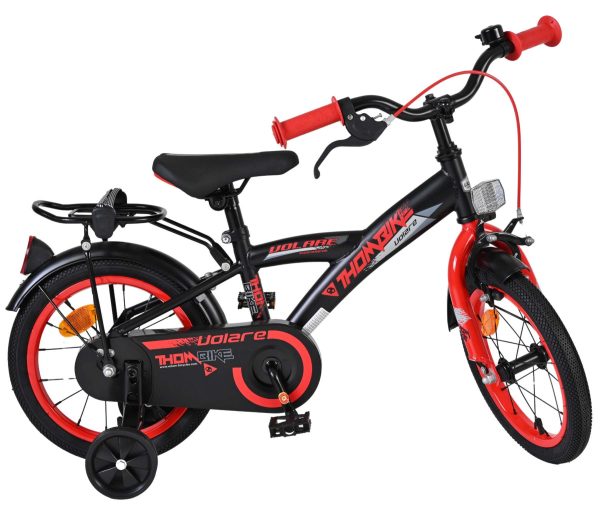 Volare Thombike Kinderfiets – Jongens – 14 inch – Zwart Rood