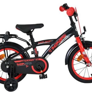 Volare Thombike Kinderfiets – Jongens – 14 inch – Zwart Rood