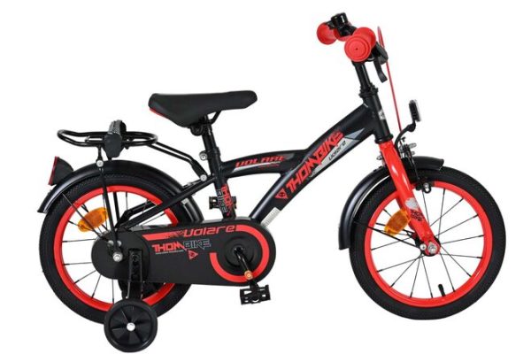 Volare Thombike Kinderfiets – Jongens – 14 inch – Zwart Rood
