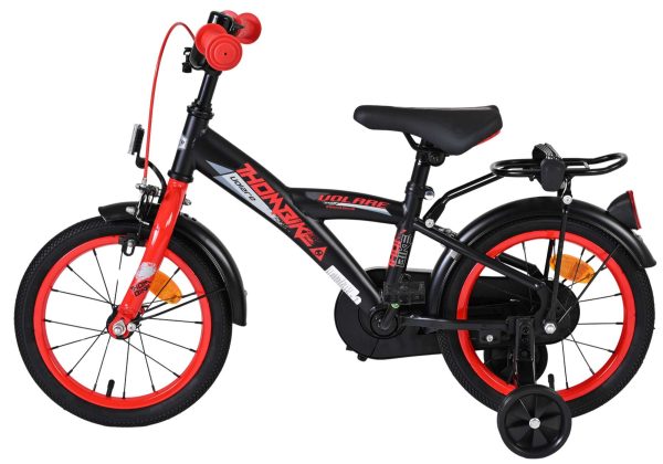 Volare Thombike Kinderfiets – Jongens – 14 inch – Zwart Rood