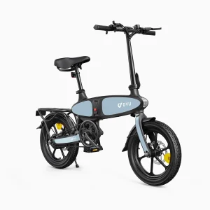 DYU C2 16 Inch Volledig Vouwbare E-Bike – Zwart/Blauw