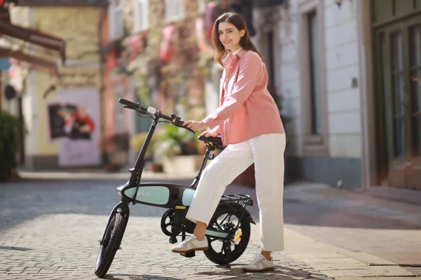 DYU C2 16 Inch Volledig Vouwbare E-Bike – Zwart/Blauw