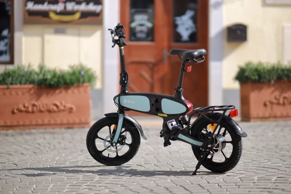 DYU C2 16 Inch Volledig Vouwbare E-Bike – Zwart/Blauw