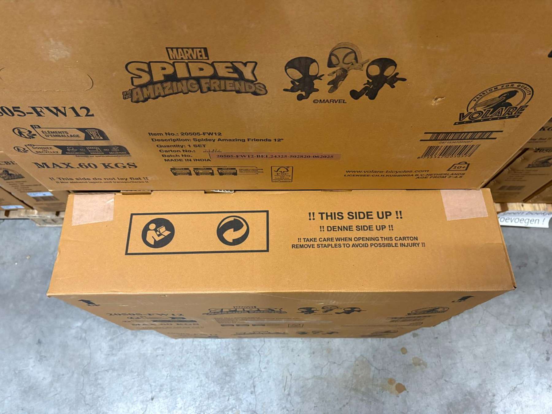 Spidey Kinderfiets – Jongens – 12 inch – Blauw – Twee handremmen Spidey Kinderfiets – Jongens – 12 inch – Blauw – Twee handremmen