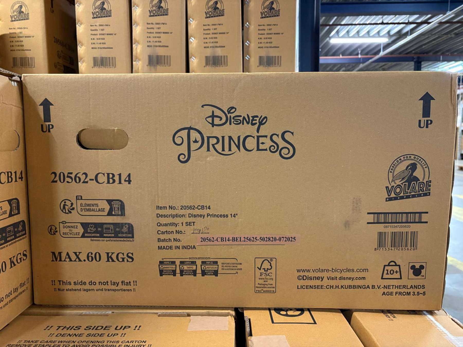 Disney Princess Kinderfiets – Meisjes – 14 inch – Roze Disney Princess Kinderfiets – Meisjes – 14 inch – Roze