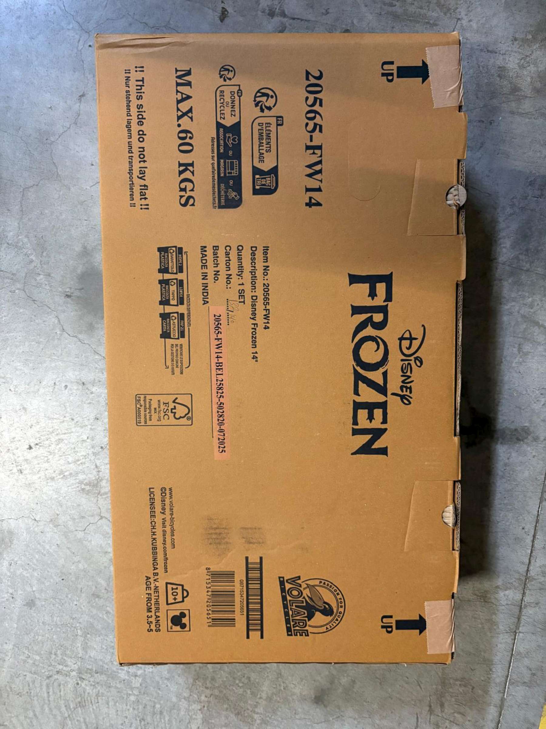 Disney Frozen 2 Kinderfiets – Meisjes – 14 inch – Blauw/Paars – Twee handremmen Disney Frozen 2 Kinderfiets – Meisjes – 14 inch – Blauw/Paars – Twee handremmen