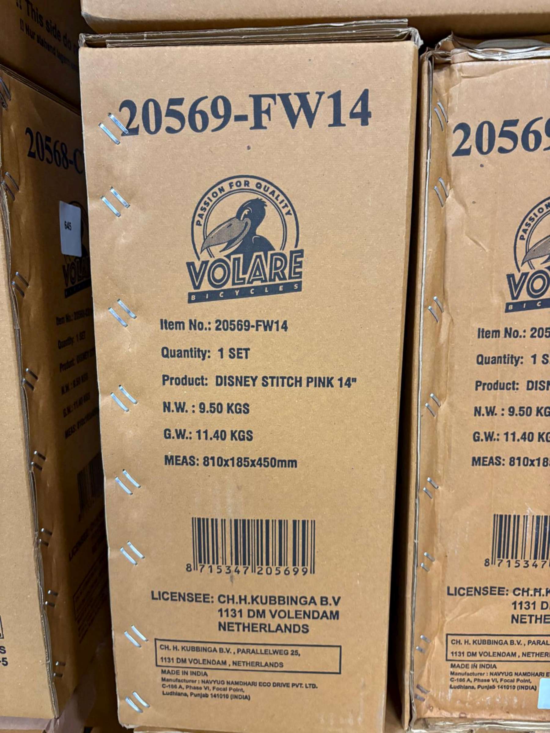 Disney Stitch Kinderfiets – Meisjes – 14 inch – Roze – Twee handremmen Disney Stitch Kinderfiets – Meisjes – 14 inch – Roze – Twee handremmen