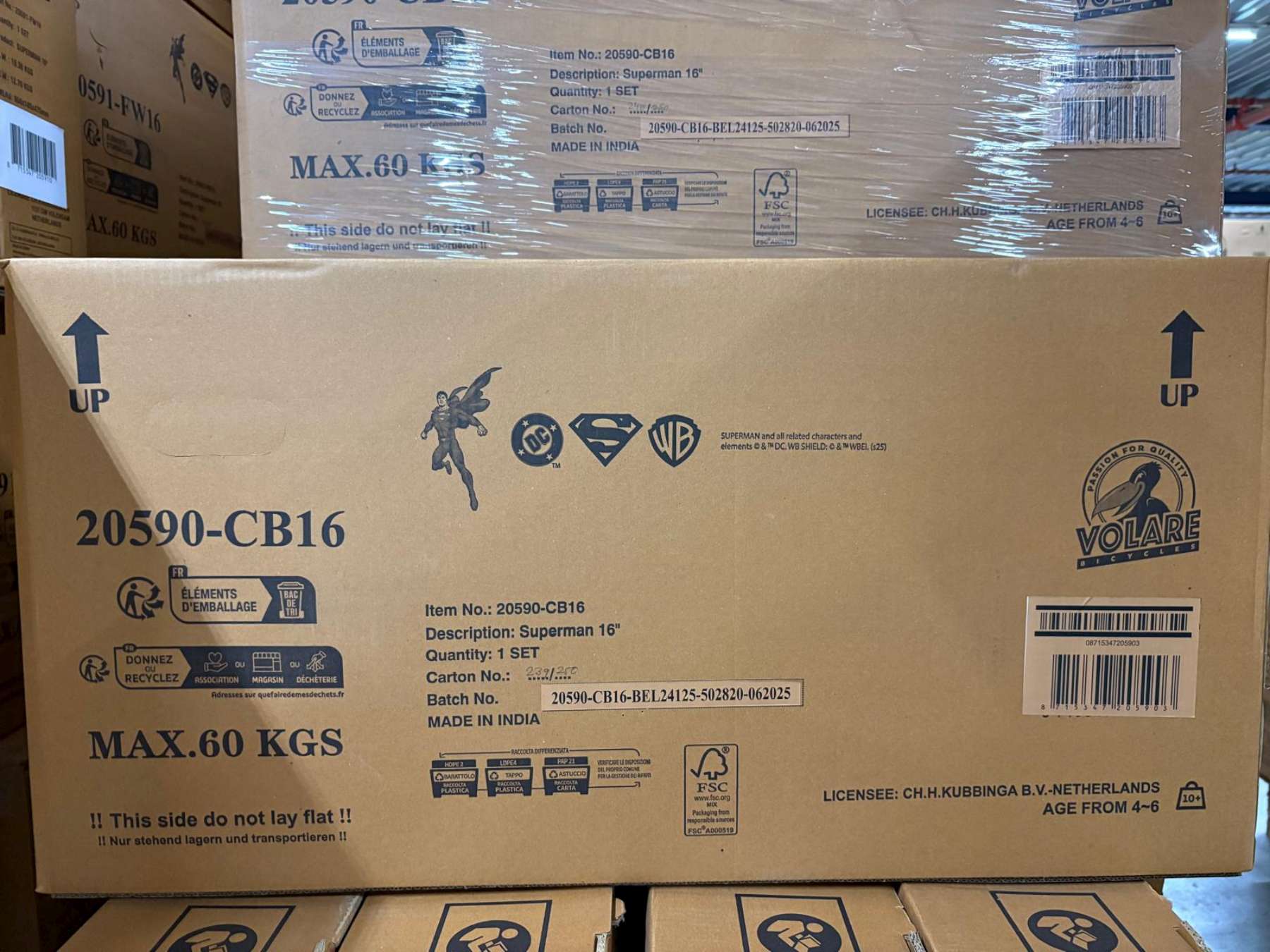 Superman Kinderfiets – Jongens – 16 inch – Blauw Superman Kinderfiets – Jongens – 16 inch – Blauw