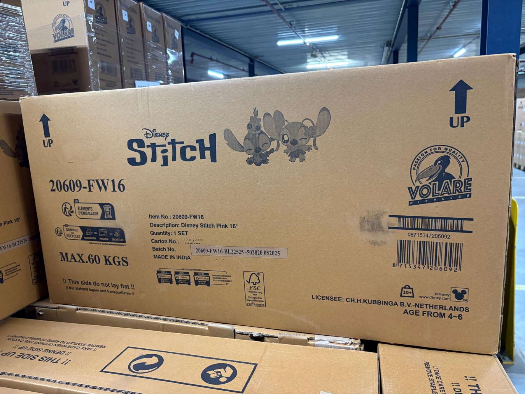 Disney Stitch Kinderfiets – Meisjes – 16 inch – Roze – Twee handremmen Disney Stitch Kinderfiets – Meisjes – 16 inch – Roze – Twee handremmen