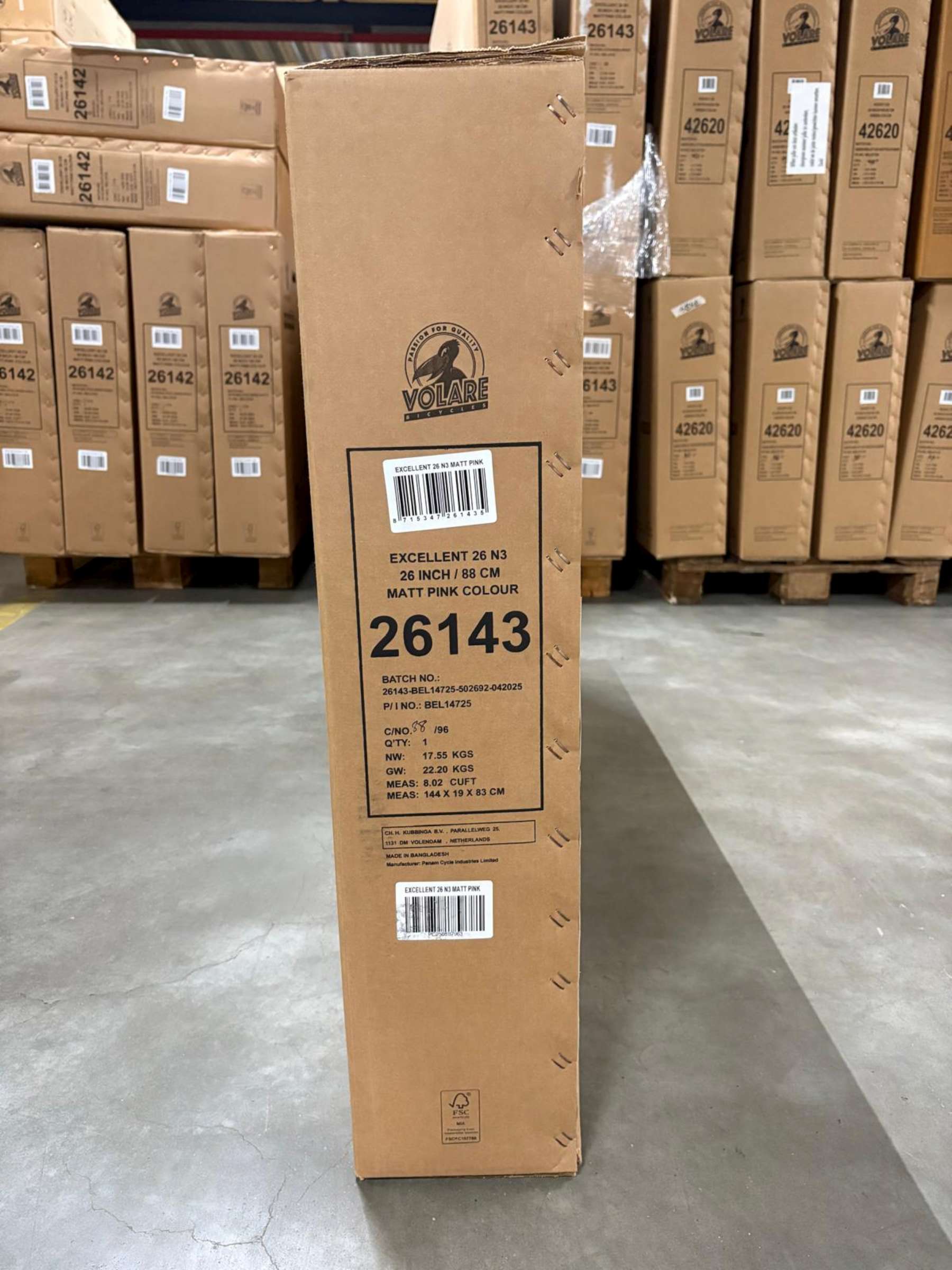 Volare Excellent Kinderfiets – Meisjes – 26 inch – Mat Roze – 3 versnellingen Volare Excellent Kinderfiets – Meisjes – 26 inch – Mat Roze – 3 versnellingen