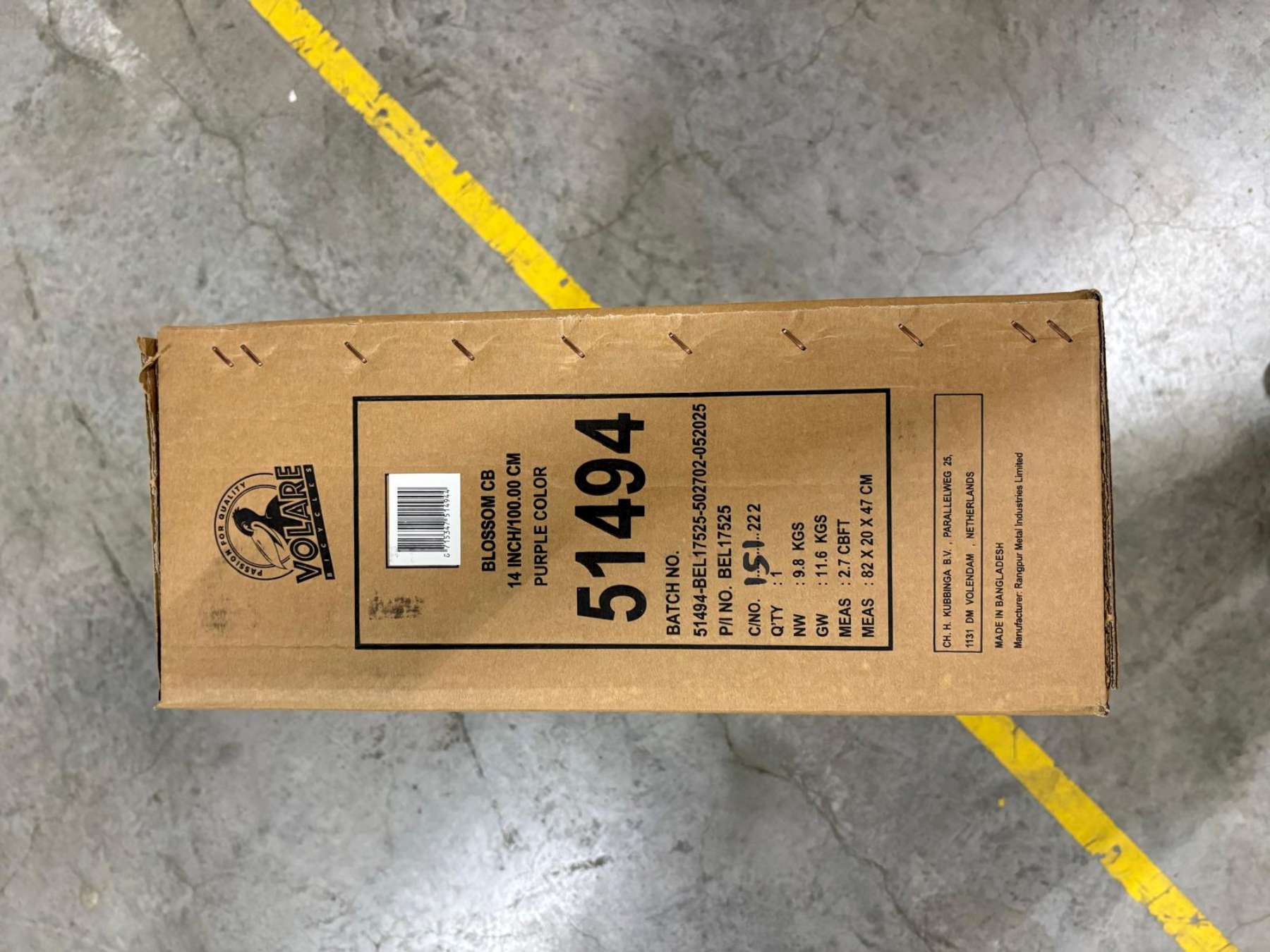 Volare Blossom Kinderfiets – Meisjes – 14 inch – Paars Volare Blossom Kinderfiets – Meisjes – 14 inch – Paars