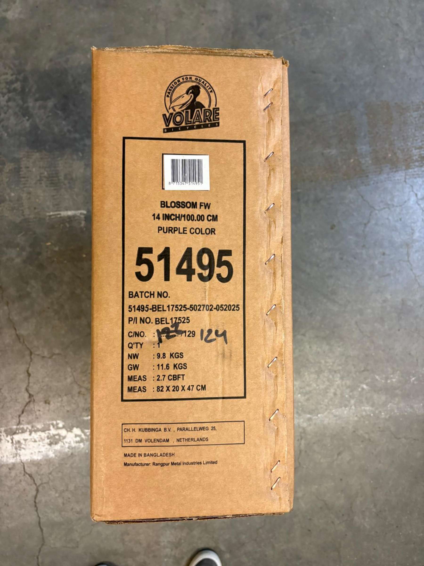 Volare Blossom Kinderfiets – Meisjes – 14 inch – Paars – Twee Handremmen Volare Blossom Kinderfiets – Meisjes – 14 inch – Paars – Twee Handremmen