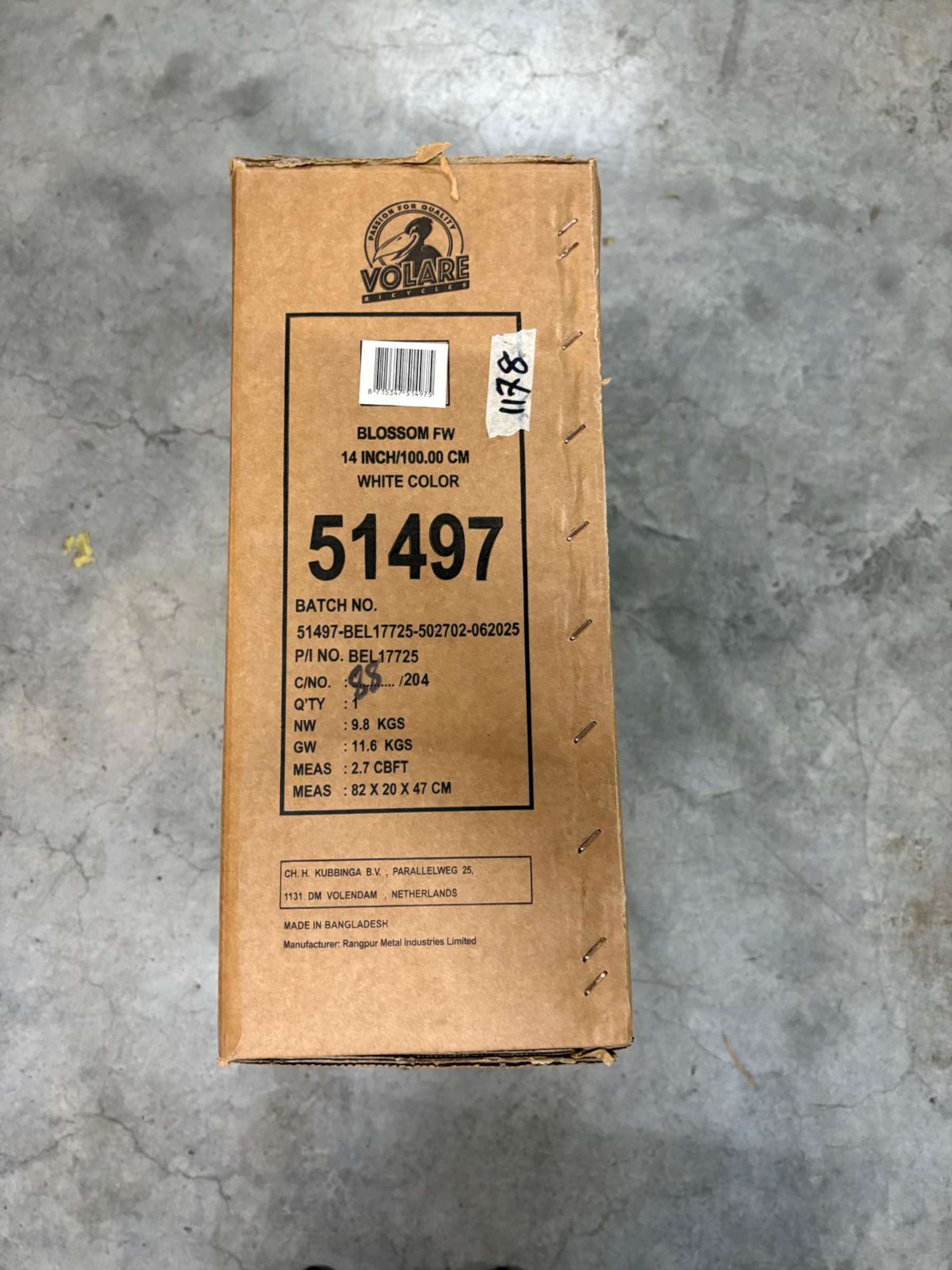 Volare Blossom Kinderfiets – Meisjes – 14 inch – Wit – Twee Handremmen Volare Blossom Kinderfiets – Meisjes – 14 inch – Wit – Twee Handremmen