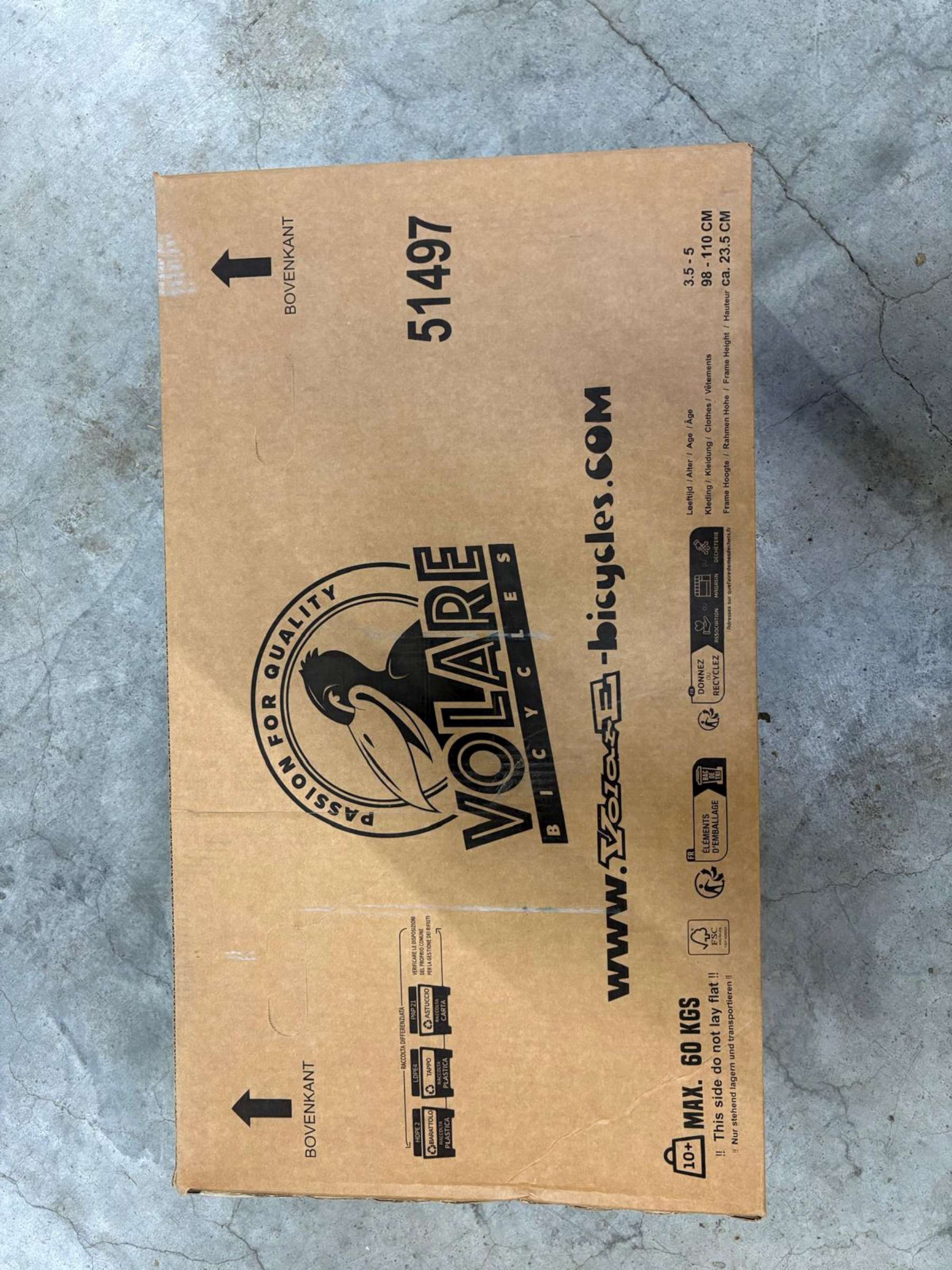 Volare Blossom Kinderfiets – Meisjes – 14 inch – Wit – Twee Handremmen Volare Blossom Kinderfiets – Meisjes – 14 inch – Wit – Twee Handremmen