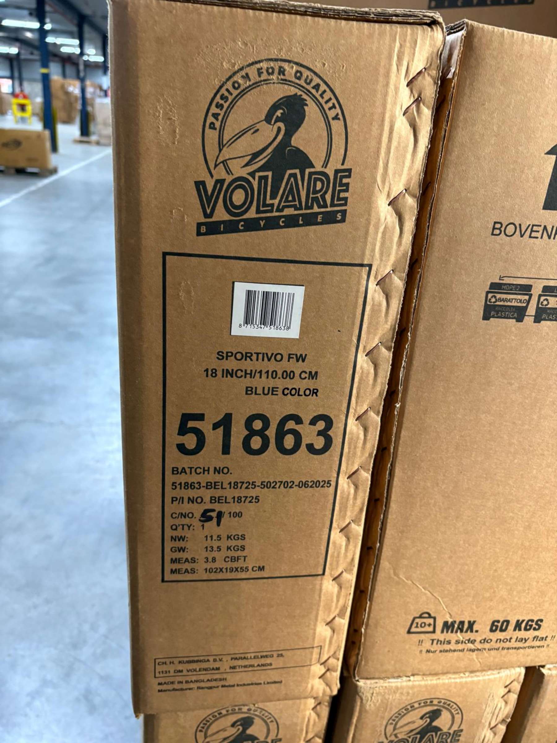 Volare Sportivo Kinderfiets – Jongens – 18 inch – Blauw Zwart – Twee Handremmen Volare Sportivo Kinderfiets – Jongens – 18 inch – Blauw Zwart – Twee Handremmen