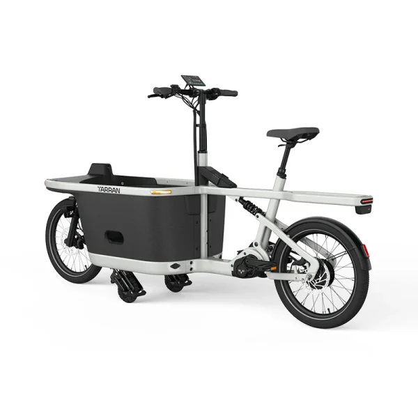 Tarran T1 Pro E-Bakfiets – Beige/Grijs