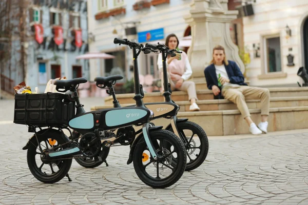 DYU C2 16 Inch Volledig Vouwbare E-Bike – Zwart/Blauw