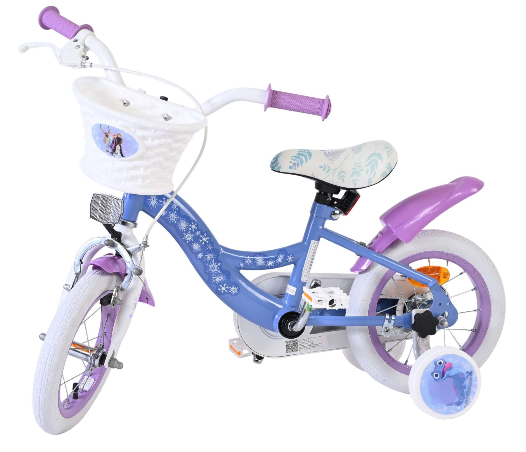 Disney Frozen 2 Kinderfiets – Meisjes – 12 inch – Blauw/Paars Disney Frozen 2 Kinderfiets – Meisjes – 12 inch – Blauw/Paars