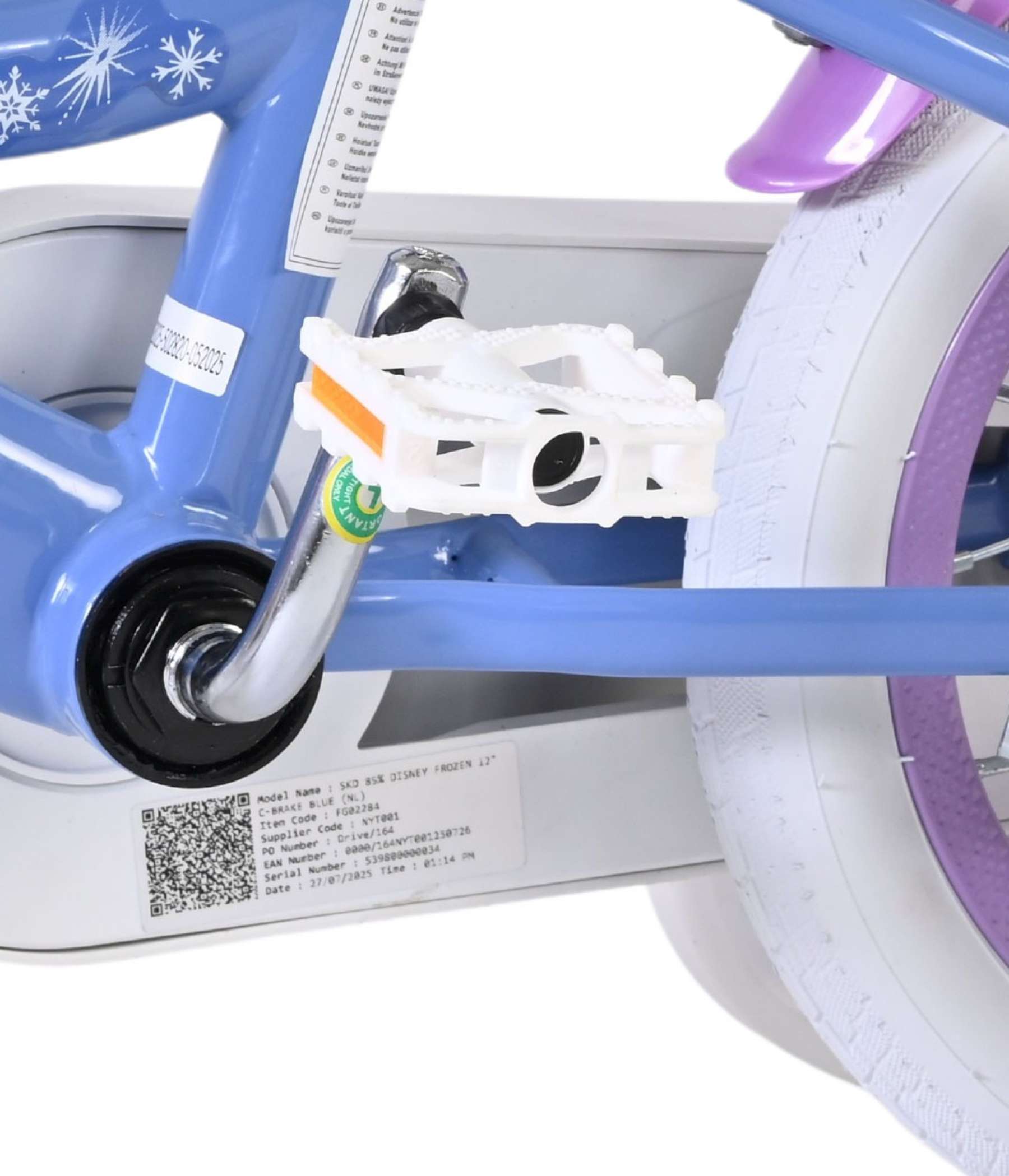 Disney Frozen 2 Kinderfiets – Meisjes – 12 inch – Blauw/Paars Disney Frozen 2 Kinderfiets – Meisjes – 12 inch – Blauw/Paars