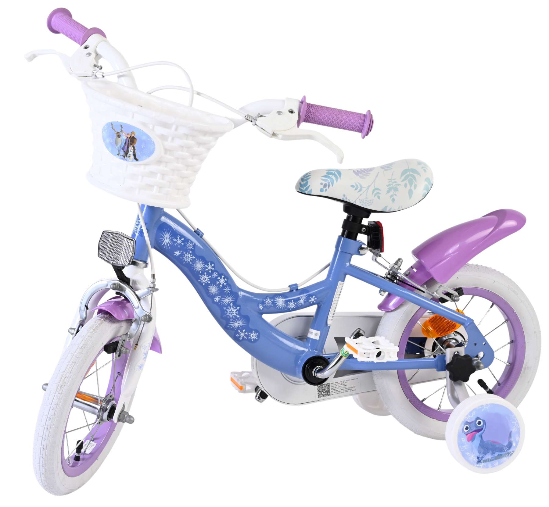Disney Frozen 2 Kinderfiets – Meisjes – 12 inch – Blauw/Paars – Twee handremmen Disney Frozen 2 Kinderfiets – Meisjes – 12 inch – Blauw/Paars – Twee handremmen