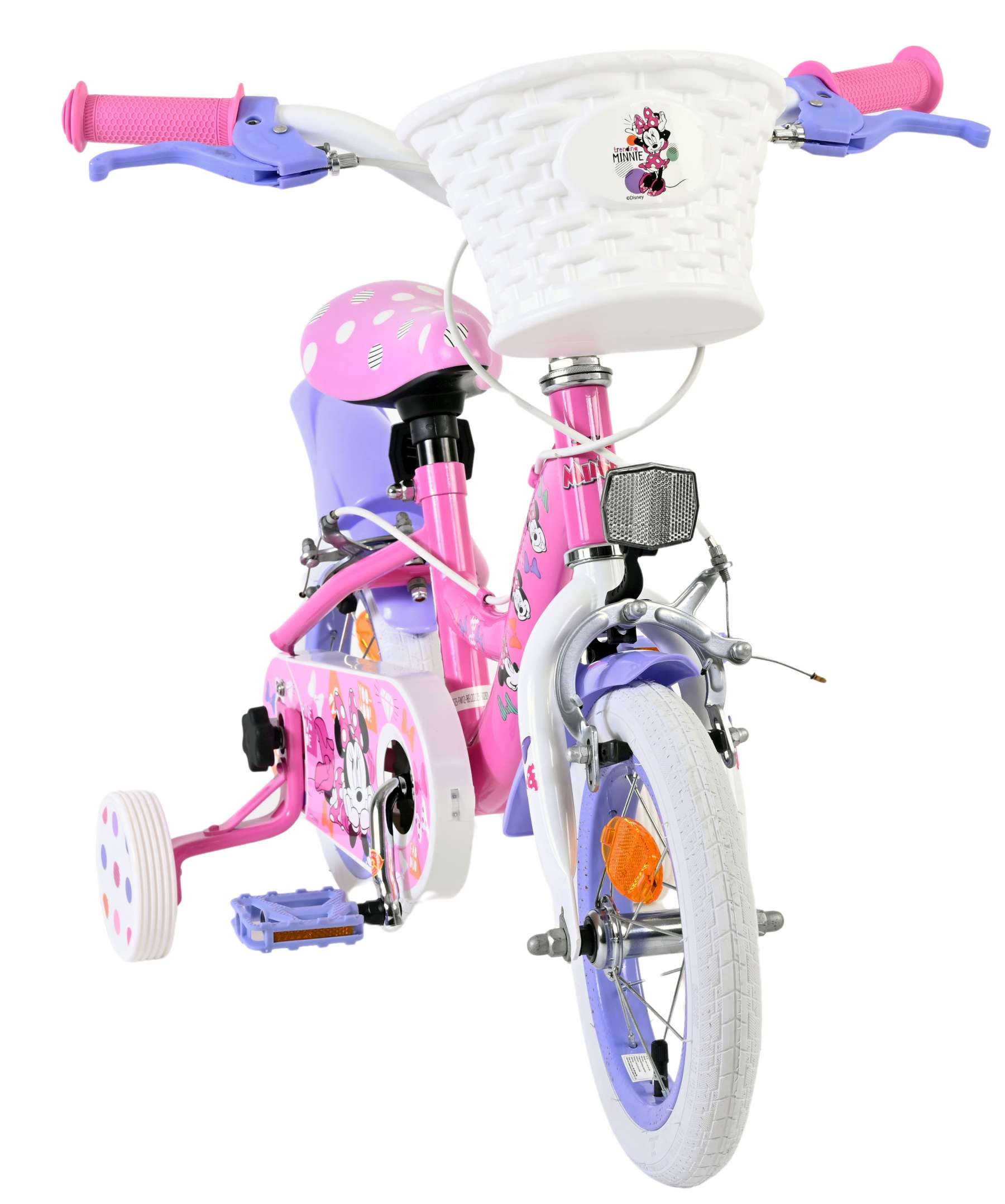 Disney Minnie Cutest Ever! Kinderfiets – Meisjes – 12 inch – Roze – Twee handremmen Disney Minnie Cutest Ever! Kinderfiets – Meisjes – 12 inch – Roze – Twee handremmen