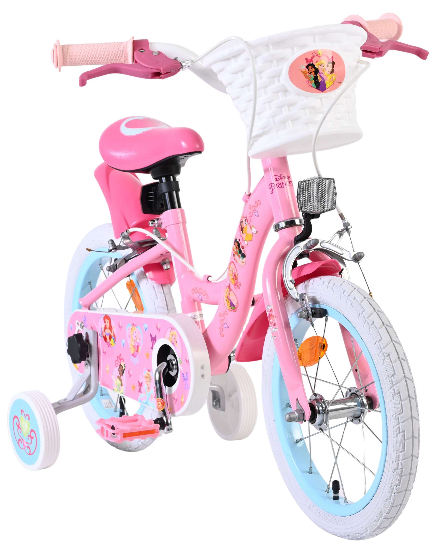 Disney Princess Kinderfiets – Meisjes – 14 inch – Roze – Twee handremmen Disney Princess Kinderfiets – Meisjes – 14 inch – Roze – Twee handremmen
