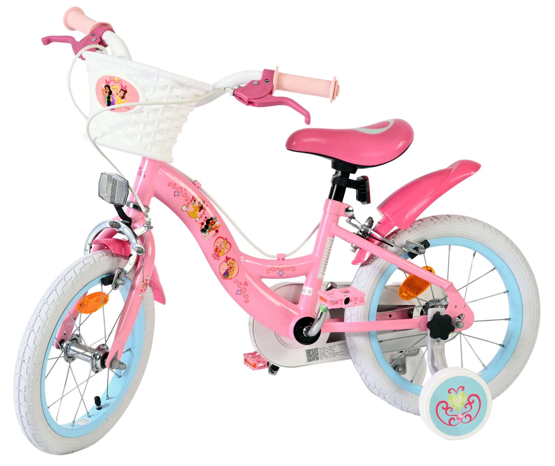 Disney Princess Kinderfiets – Meisjes – 14 inch – Roze – Twee handremmen Disney Princess Kinderfiets – Meisjes – 14 inch – Roze – Twee handremmen