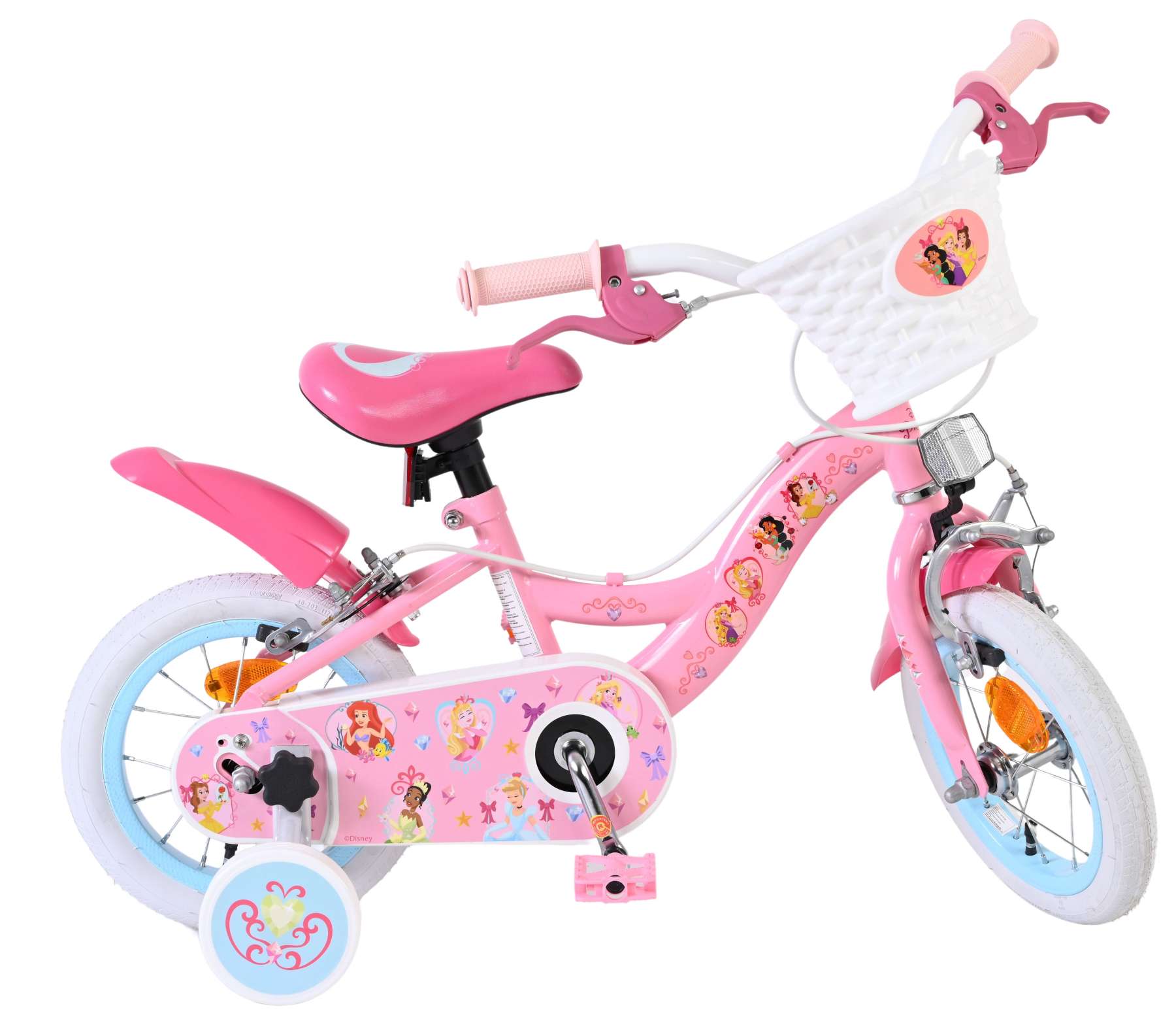 Disney Princess Kinderfiets – Meisjes – 12 inch – Roze – Twee Handremmen Disney Princess Kinderfiets – Meisjes – 12 inch – Roze – Twee Handremmen
