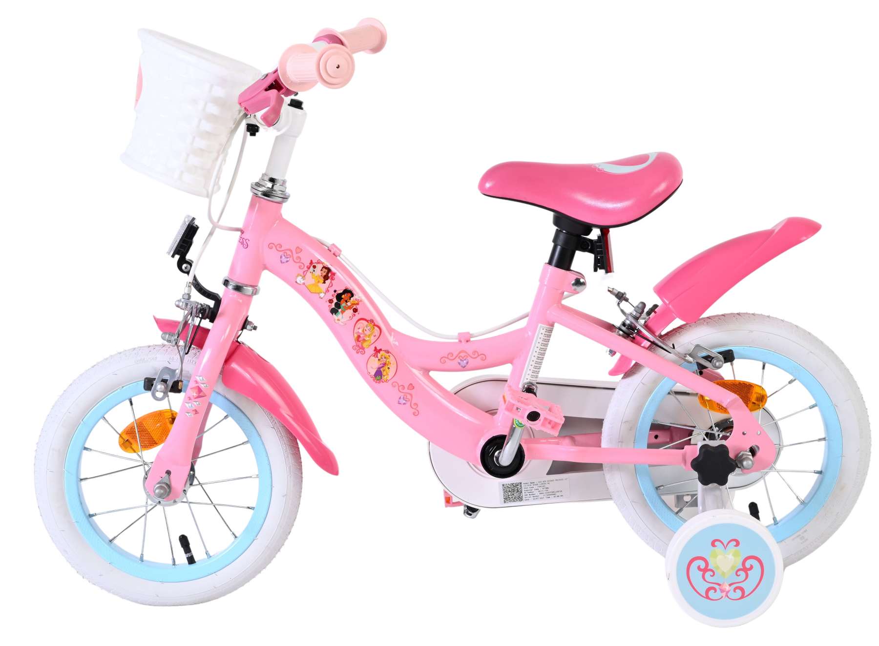 Disney Princess Kinderfiets – Meisjes – 12 inch – Roze – Twee Handremmen Disney Princess Kinderfiets – Meisjes – 12 inch – Roze – Twee Handremmen