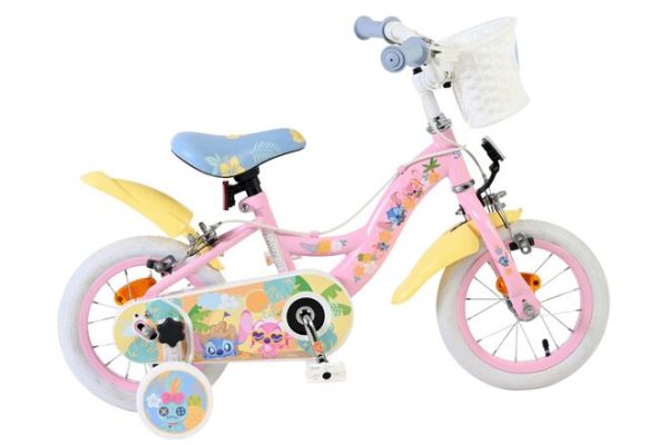 Disney Stitch Kinderfiets – Meisjes – 12 inch – Twee handremmen – Roze