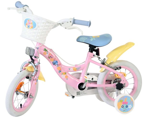 Disney Stitch Kinderfiets – Meisjes – 12 inch – Twee handremmen – Roze