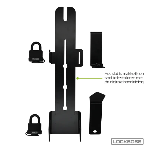Lockboss L2 Batterijslot Voor Ouxi Fatbike V20 – V20 Pro Fatbike Slot – Zwart