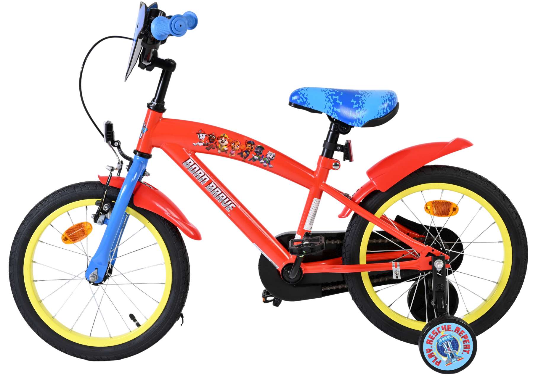 Paw Patrol Kinderfiets – Jongens – 16 inch – Rood Blauw Paw Patrol Kinderfiets – Jongens – 16 inch – Rood Blauw