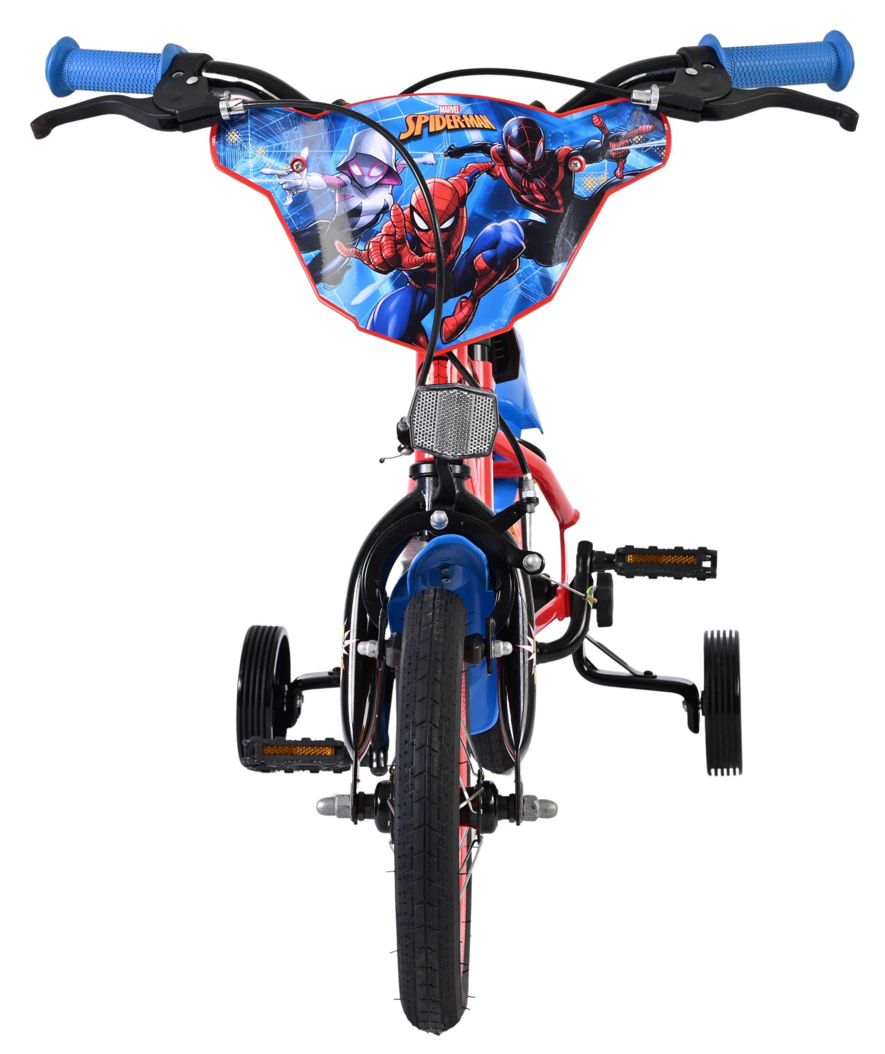 Spider-Man Kinderfiets – Jongens – 12 inch – Blauw/Rood – Twee handremmen Spider-Man Kinderfiets – Jongens – 12 inch – Blauw/Rood – Twee handremmen