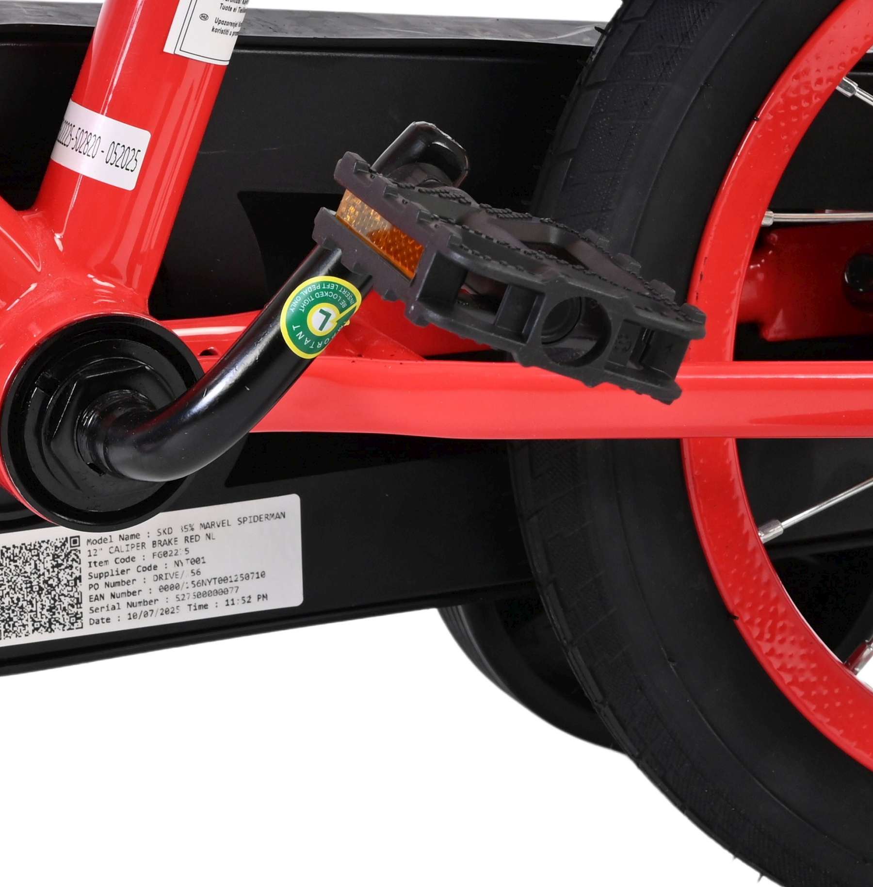 Spider-Man Kinderfiets – Jongens – 12 inch – Blauw/Rood – Twee handremmen Spider-Man Kinderfiets – Jongens – 12 inch – Blauw/Rood – Twee handremmen