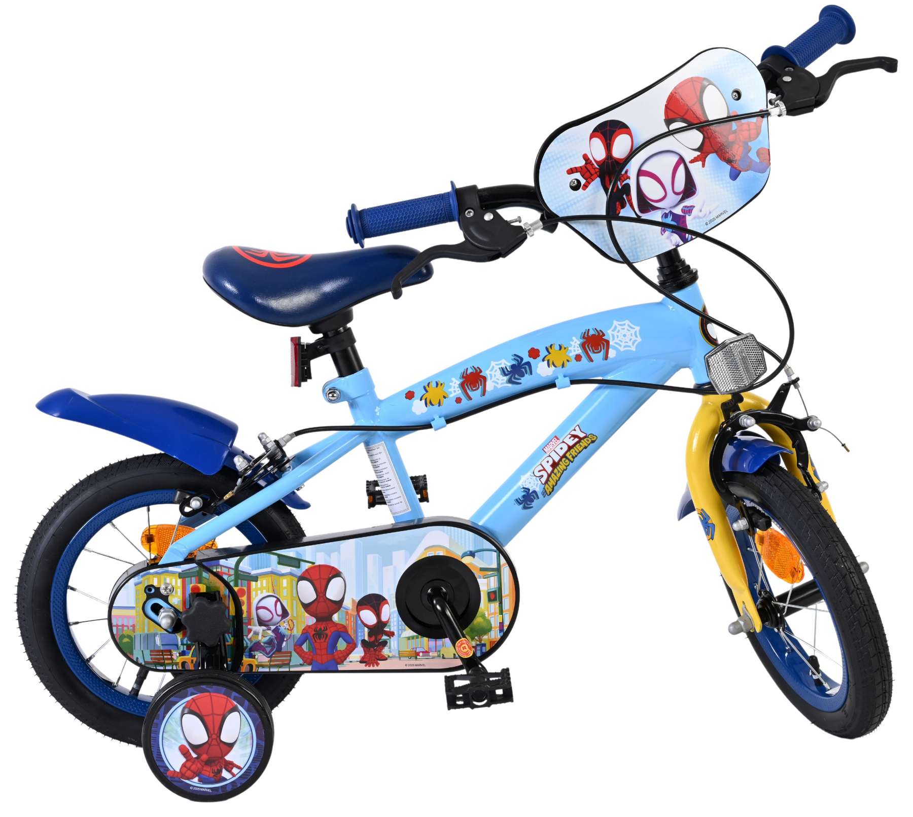 Spidey Kinderfiets – Jongens – 12 inch – Blauw – Twee handremmen Spidey Kinderfiets – Jongens – 12 inch – Blauw – Twee handremmen