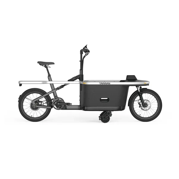 Tarran T1 Pro E-Bakfiets – Stardust Zilver/Grijs